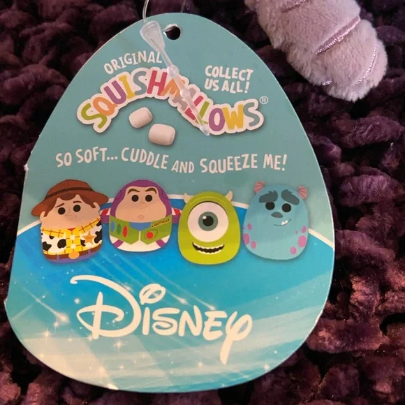 7" Sulley Monsters Inc. Disney Squishmallow NWT - Picture 3 of 4